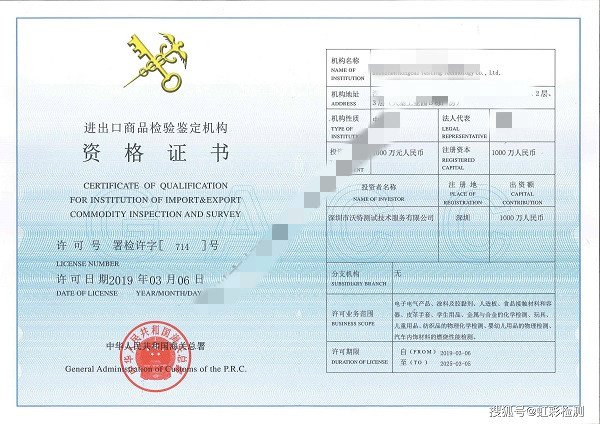 进出口类资质